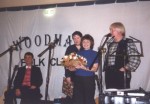 Ian Munro making presentation to Mick Harrington 
